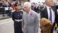 King Charles pictured after eggs were allegedly thrown in his direction in York 