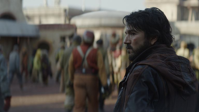 Cassian Andor (Diego Luna) in Lucasfilm's ANDOR, exclusively on Disney+. ..2022 Lucasfilm Ltd. & TM. All Rights Reserved.