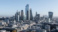 City of London Panoramic of the Financial District