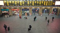 Industrial strike
Passengers at Kings Cross Station in London during strike action by members of the Rail, Maritime and Transport union (RMT) in a long-running dispute over jobs and pensions. in a long-running dispute over jobs and pensions.