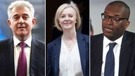 Brandon Lewis, Liz Truss and Kwasi Kwarteng