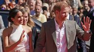 The Duke and Duchess of Sussex arrive at City Hall in Dusseldorf, Germany for the Invictus Games Dusseldorf 2023 One Year to Go event. Picture date: Tuesday September 6, 2022.
