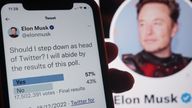 Musk launched a poll asking users for their verdict on his tenure, saying he would 'abide by the results'