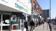 Members of the public queue to enter a Lloyds Pharmacy in Melton Mowbray, allowing a two metre gap between individuals as the UK continues in lockdown to help curb the spread of the coronavirus.
Read less
Picture by: Mike Egerton/PA Archive/PA Images
Date taken: 27-Mar-2020