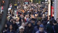 Shoppers on London's Oxford Street during the Boxing Day sales