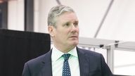 Labour leader Sir Keir Starmer and Shadow chancellor Rachel Reeves hold drills used for aeroplane wing assembly, during a walkabout at UCL in the Queen Elizabeth Olympic Park, London. Picture date: Thursday January 5, 2023.
