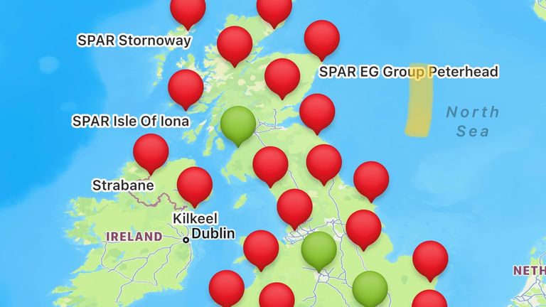 An app created to help track drinks availability. Pic: PRIME Tracker app 