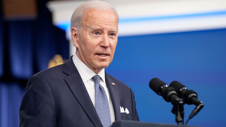 President Joe Biden responds to reporters questions after speaking about the economy in the South Court Auditorium in the Eisenhower Executive Office Building on the White House Campus, Thursday, Jan. 12, 2023, in Washington. (AP Photo/Andrew Harnik)