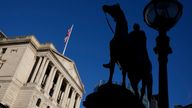 The Bank has been consistently raising Bank rate in an effort to bring double digit inflation down. Pic: AP