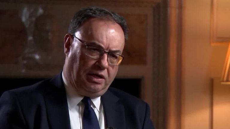 Bank of England head Andrew Bailey