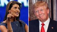 Nikki Haley and Donald Trump