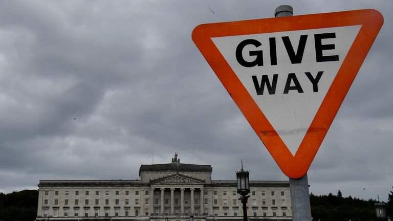 The Stormont parliament buildings in Northern Ireland