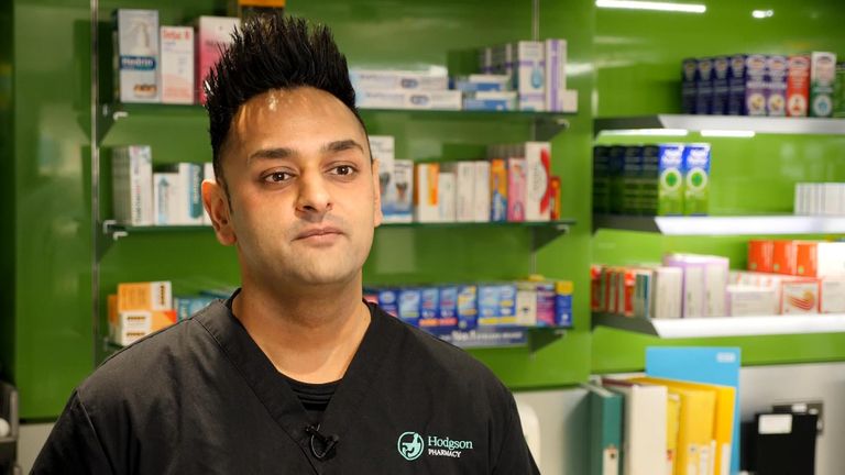 Amish Patel owns Hodgson Pharmacy in Longfield, Kent