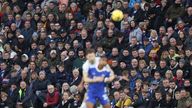 Fans watch the action during the Premier League match at the King Power Stadium, London. Picture date: Saturday February 11, 2023.