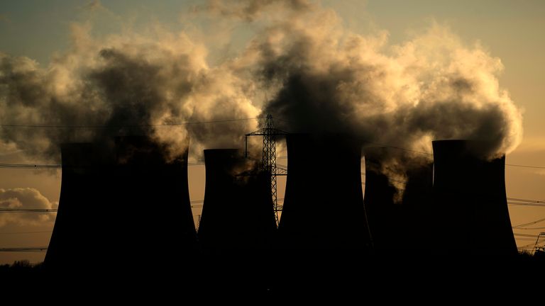 A general view of Drax Power Station on March 02, 2020 in Selby, England