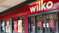 Wilko discount homeware and household goods store in the Nottinghamshire town of Newark