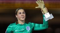 England's Mary Earps won the Golden Glove