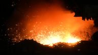 Blast furnace at Tata Steel in Port Talbot