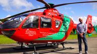 Brendan Clancy drove himself to hospital with his bowels wrapped in a t-shirt. Pic: Wales Air Ambulance