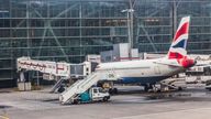 A British Airways aeroplane being prepared for take-off at O. R. Tambo International Airport, Johannesburg, South Africa. File pic