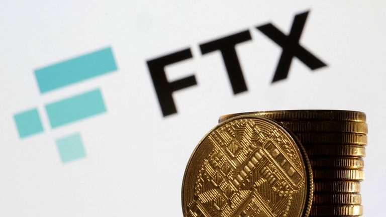 FTX logo is seen in this illustration taken March 31, 2023. REUTERS/Dado Ruvic/Illustration