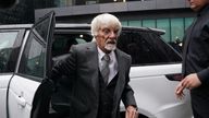 Bernie Ecclestone arrives at Southwark Crown Court