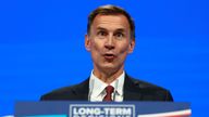 British Chancellor of the Exchequer Jeremy Hunt attends Britain's Conservative Party's annual conference in Manchester, Britain, October 2, 2023. REUTERS/Hannah McKay
