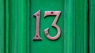 Property website Rightmove has found homes numbered 13 have the lowest average value 