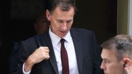 Chancellor of the Exchequer Jeremy Hunt 