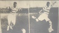 Mohammed Salim, the first footballer from Asia to play in Europe. Pic: The Scottish Daily Express