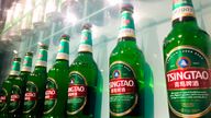 Bottles of Tsingtao