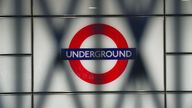 A sign for the London Underground seen through the closed shutters at Euston station, central London, during a strike by members of the Rail, Maritime and Transport union (RMT) and Unite, in a long-running dispute over jobs and pensions. The strike by transport workers in London is expected to cause travel chaos with limited services on the Tube. Picture date: Thursday November 10, 2022.