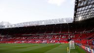 Soccer Football - Champions League - Group F - Manchester United v Villarreal - Old Trafford, Manchester, Britain - September 29, 2021 General view of The Sir Alex Ferguson Stand before the match REUTERS/Phil Noble