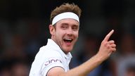 Cricket - Ashes - Fifth Test - England v Australia - The Oval, London, Britain - July 28, 2023 England's Stuart Broad celebrates after taking the wicket of Australia's Usman Khawaja Action Images via Reuters/Andrew Boyers