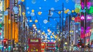 London's Oxford Street at Christmas