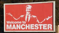 A billboard featuring Sir Jim Ratcliffe in Manchester earlier this month


Sir Jim Ratcliffe near Old Trafford, home of Manchester United. Picture date: