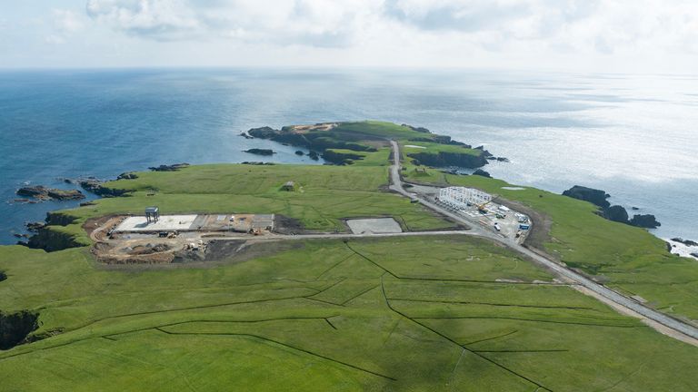 The SaxaVord spaceport in Unst. Pic: SaxaVord