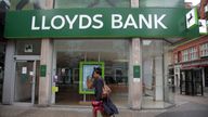 A branch of Lloyds Bank on Oxford Street, central London.
Picture by: Yui Mok/PA Archive/PA Images
Date taken: 29-May-2018