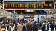 London Liverpool Street is now the busiest train station in the UK. Pic: AP