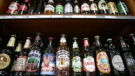 Undated file photo of alcohol for sale in an off-licence shop. Inflation has increased unexpectedly for the first time in nearly a year after alcohol and tobacco price hikes, dampening hopes of an early interest rate cut by the Bank of England. Figures from the Office for National Statistics (ONS) showed the rate of Consumer Prices Index (CPI) inflation rose to 4% in December, up from 3.9% in November - marking the first increase since February last year. Issue date: Wednesday January 17, 2024.