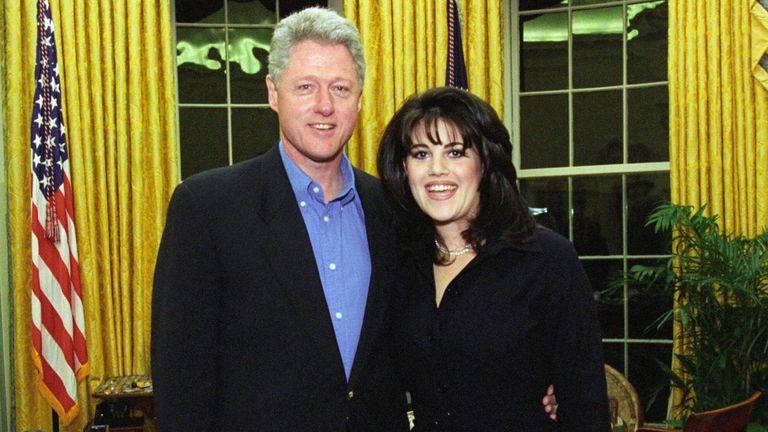 Pic: Cinema Legacy Collection/The Hol/THA/Shutterstock
US President President Bill Clinton with Monica Lewinsky at the White House, 1997.(THA
US President Bill Clinton, Monica Lewinsky