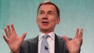 Jeremy Hunt said he disagreed with Chris Skidmore