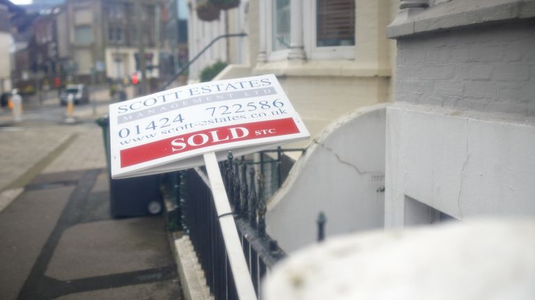 For sale signs in Hastings.