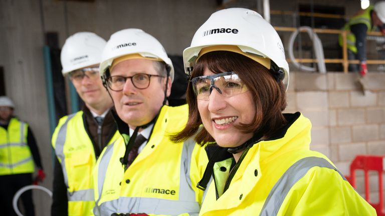 Shadow chancellor Rachel Reeves and Labour leader Sir Keir Starmer. Pic: PA