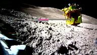 The Smart Lander for Investigating Moon (SLIM) taken by LEV-2 on the moon
Pic: Japan Aerospace Exploration Agency/Reuters