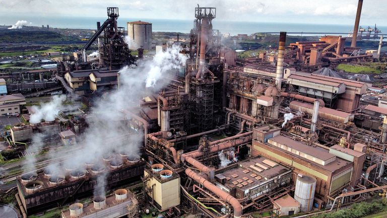 PABest A general view of Tata Steel's Port Talbot steelworks in south Wales where workers are facing huge job losses following an expected announcement by the Government about a deal to decarbonise the company's UK operations. Picture date: Friday September 15, 2023.