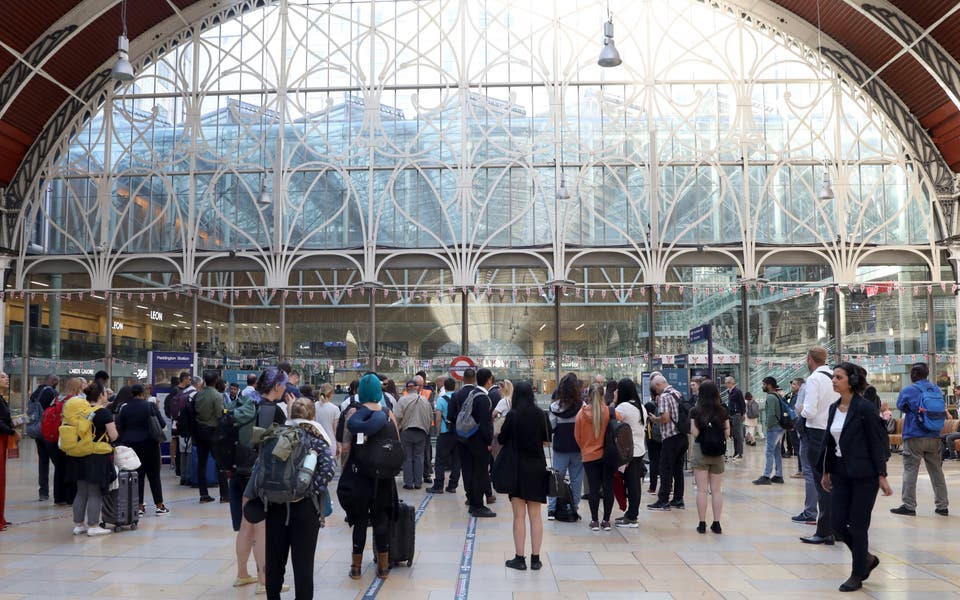 Major disruption on Elizabeth line due to 'casualty on track' - live