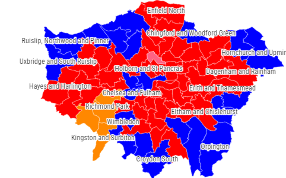 London General Election: Who will be MP from candidates in your constituency   