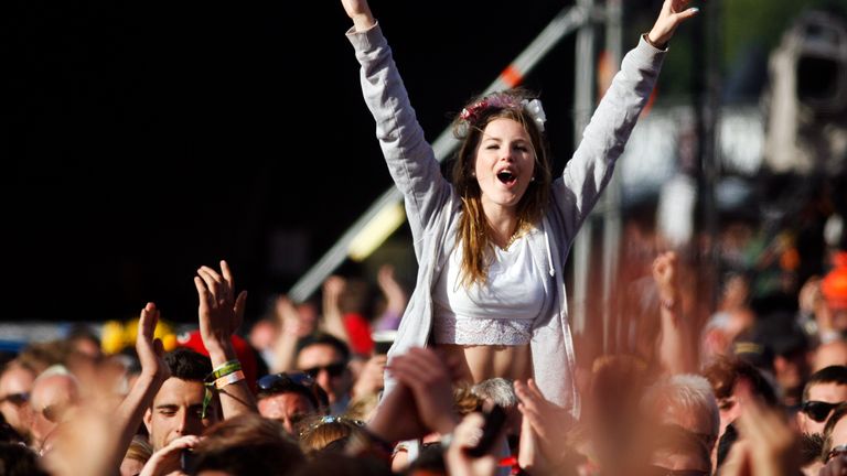 Isle Of Wight Festival. Pic: AP