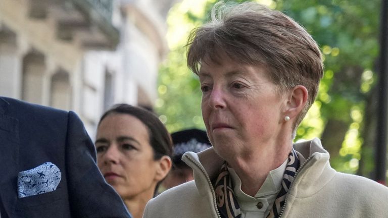 Pic: Reuters
Paula Vennells, former Chief Executive Officer of the Post Office, arrives at Aldwych House for the Post Office Horizon IT Inquiry, in London Britain, May 24, 2024. REUTERS/Maja Smiejkowska